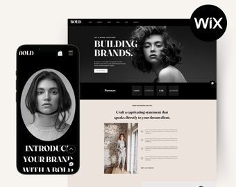 Wix Website Template: Bold Theme for Social Media Managers