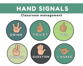Carteles de señales manuales / Decoración brillante para el aula
