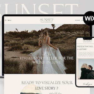 Premium Photography Website | Wix Website Template | Wix Photographer | Website Template for Photographer | WIX Website Template | Website