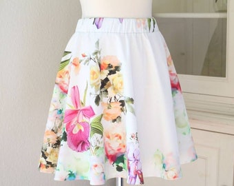 Bell skirt, circle skirt, flower skirt "Valérie" Lily size XS