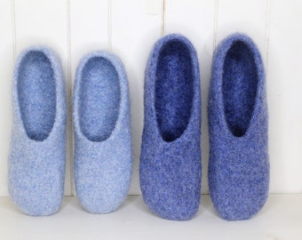 Slippers slippers felt slippers felted slippers "YOU and ME"