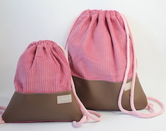 Gym bag/backpack “Breitcord old pink”