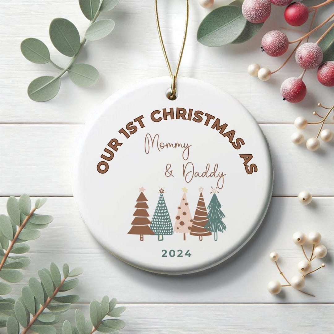 Customizable Our First Christmas Ornament Hallmark Buy 2023
