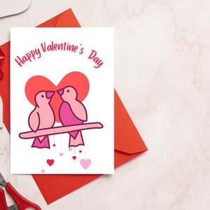 Postal digital de San Valentín Carta de amor retro Celebración del día de San Valentín Regalo de novio de San Valentín para él