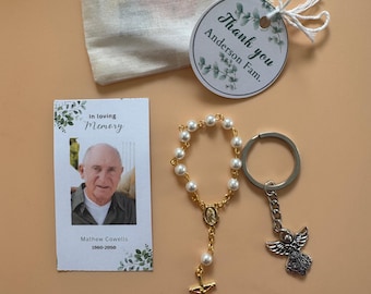 Funeral Favor Gift Thank You Funeral Personalized In Loving Memorial Card Celebration of Life Keepsakes Loving Memory