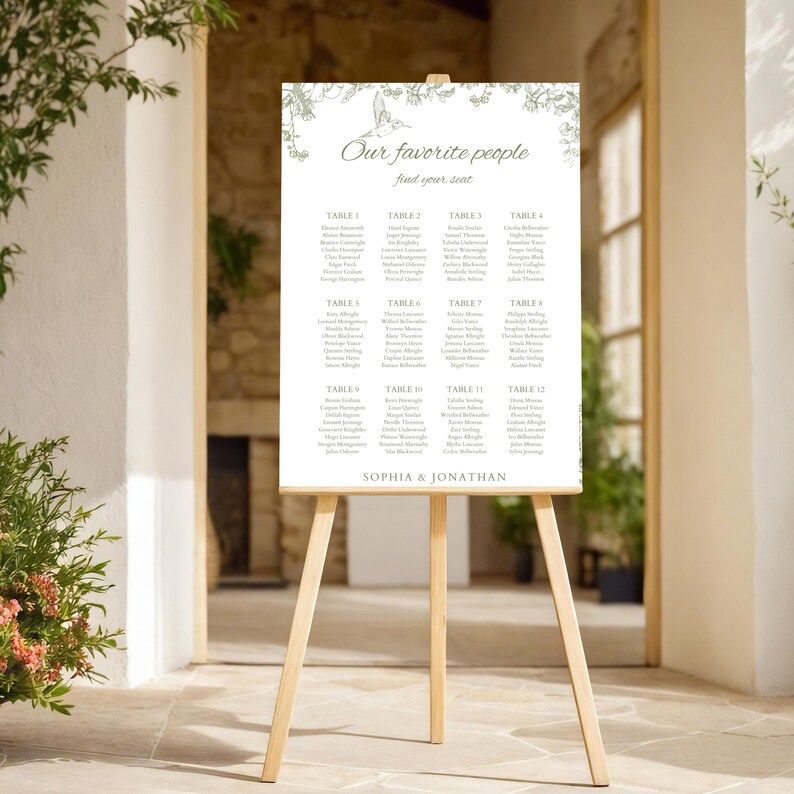 Elegant Wedding Suite Sage Botanical Collection Digital Template Bundle Green Foliage Design Printable Wedding Stationery Comprehensive Invitation Package Customizable Wedding Materials Modern Minimalist Aesthetic Complete Wedding Set
