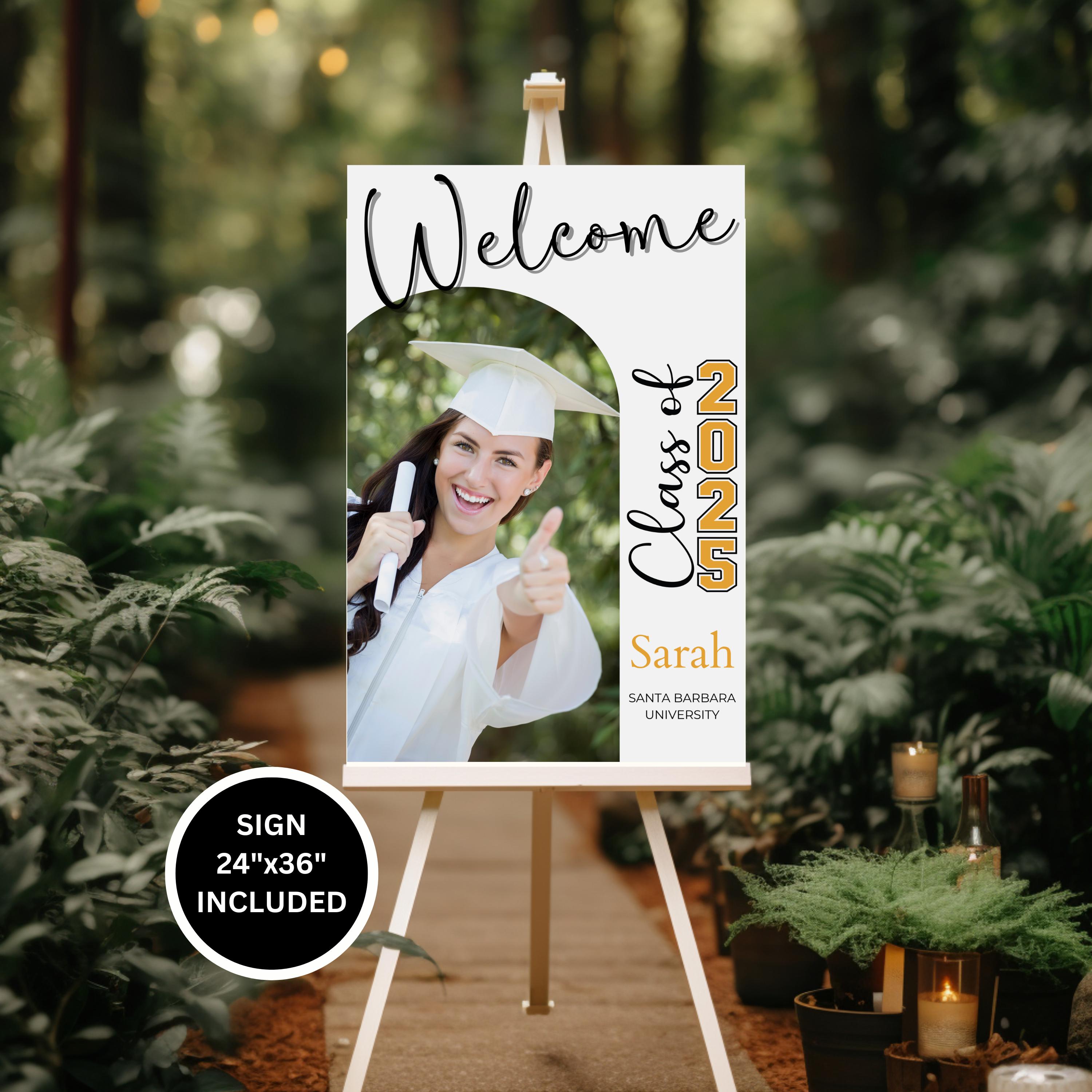 Personalized Graduation Invitation Template: Minimalist Photo Card ...