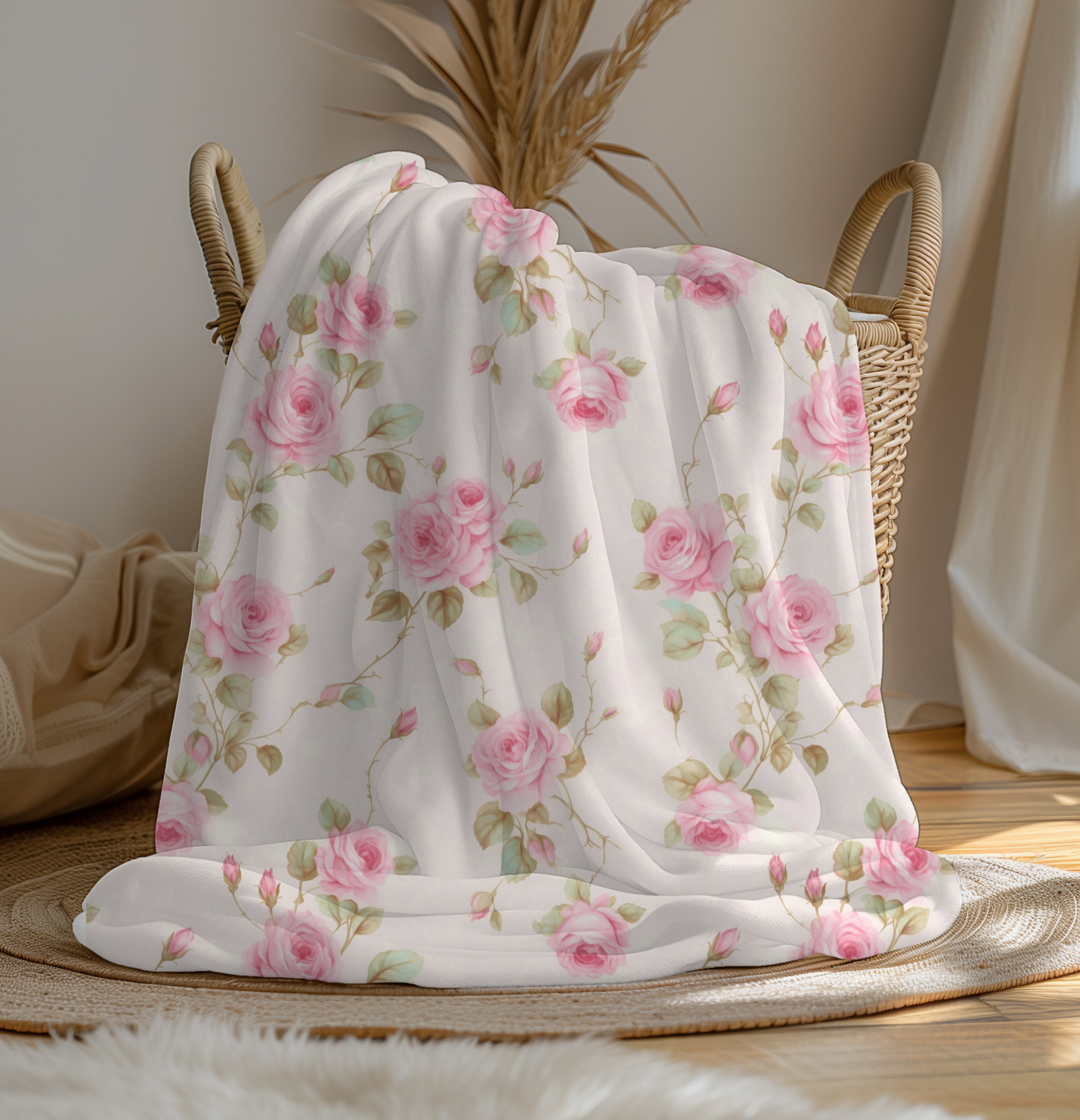 Laura Ashley Throw Blanket - Etsy