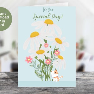 È il tuo biglietto per un giorno speciale/biglietto d'auguri con download istantaneo/tutte le occasioni 5x7 in biglietto