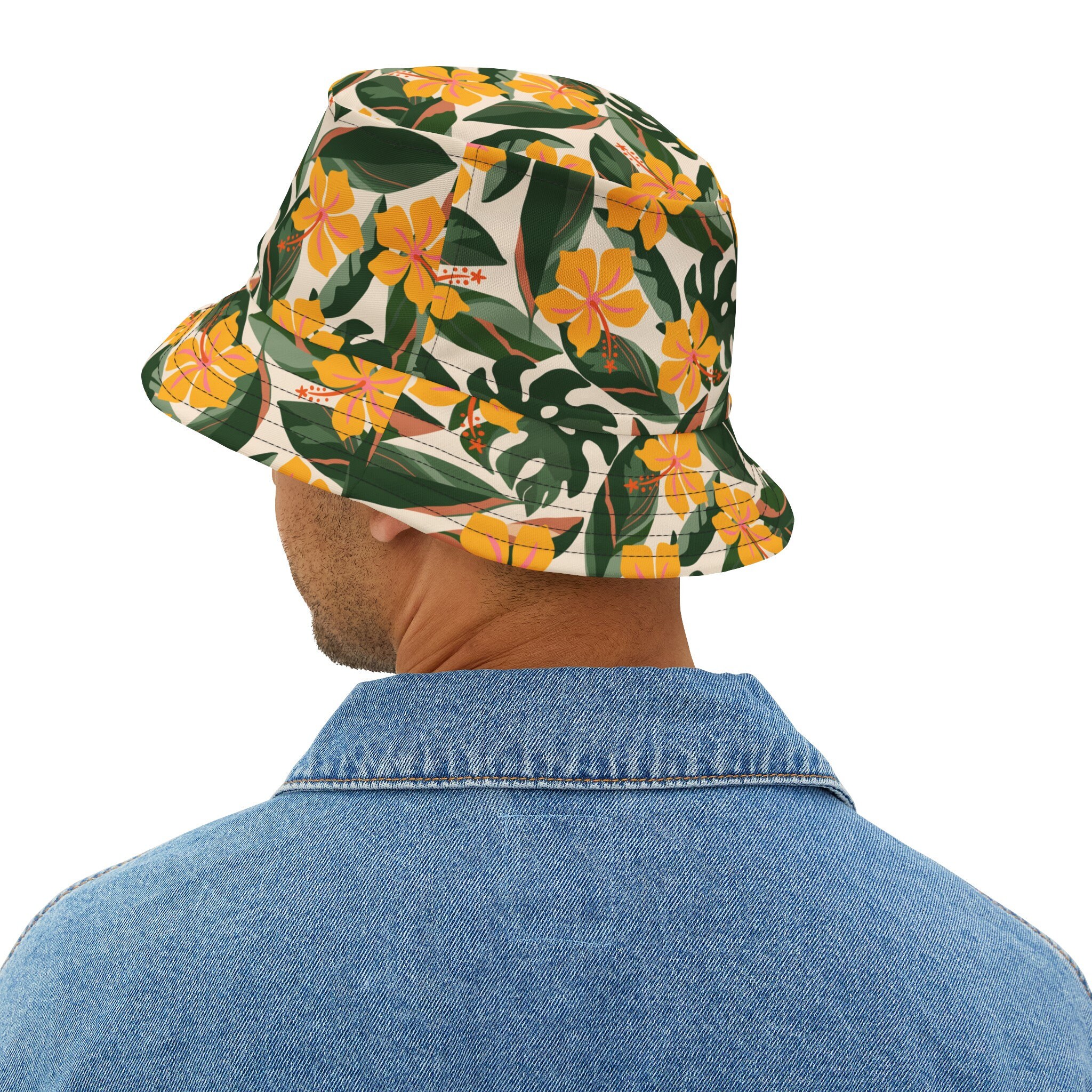 Tropical Bucket Hat Flower Hat Pattern Bucket Cap Birthday