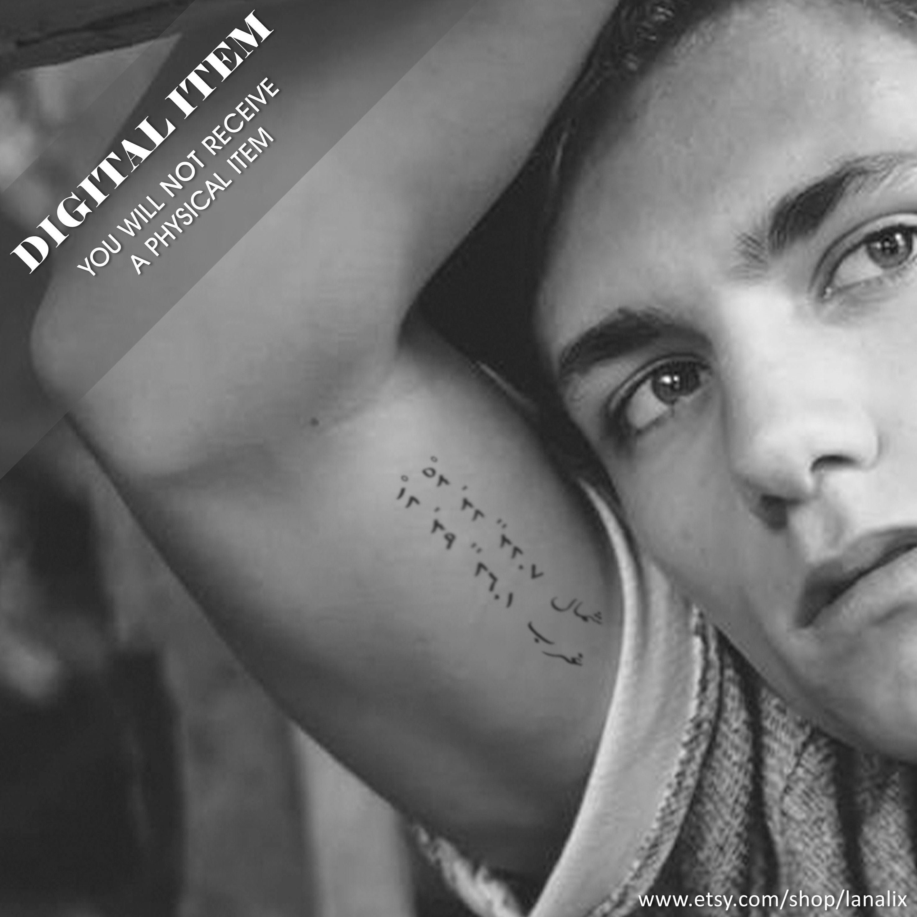 24+ Coordinate Tattoos Font
