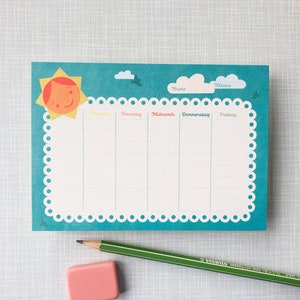 Horaires de la trousse // Papier recyclé imprimé avec de l'encre écologique
