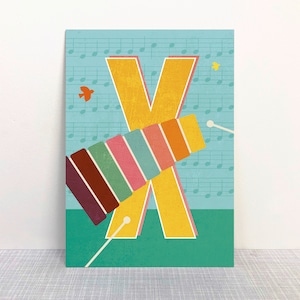 Carte postale X lettres // papier recyclé