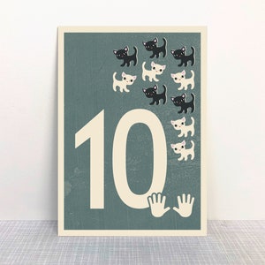 Postal número 10 // papel reciclado impresso com tinta ecológica