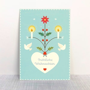 Carte postale Noël Résumé // Carte de Noël Ecocolor en papier recyclé