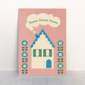 Postkarte Home Sweet Home // Recyclingpapier mit Ökofarbe bedruckt