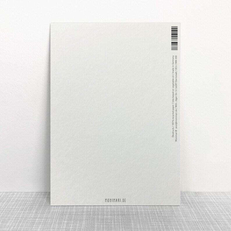 Postal Ahora para un helado // Papel reciclado Tinta ecológica // Climáticamente neutro imagen 3
