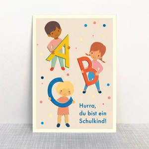Cartão Postal Crianças de ABC // Hurrah, aluno!