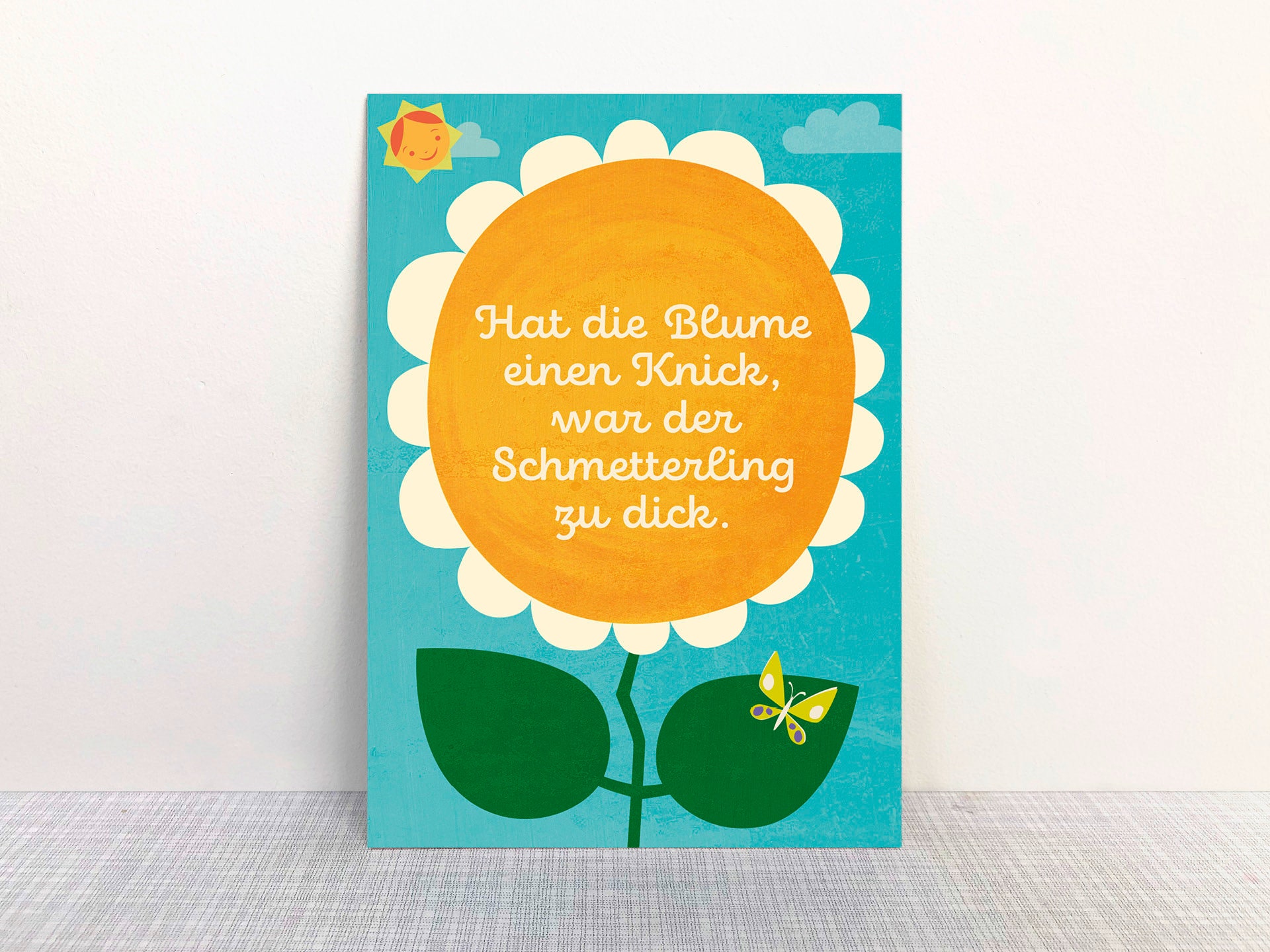 Postcard Has the flower // Recycled paper printed with eco-ink