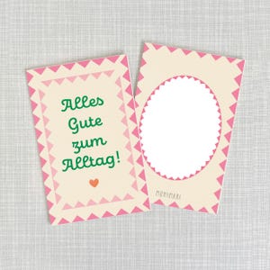 Minicard / Feliz vida cotidiana / Cartón grueso de pulpa de madera