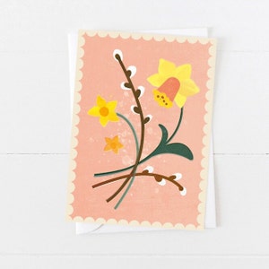Cartolina Narciso // Carta riciclata eco-inchiostro