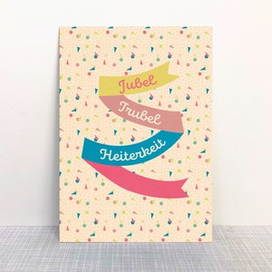 Carte postale bravo à l'agitation gaieté // papier recyclé imprimé avec de l'encre écologique