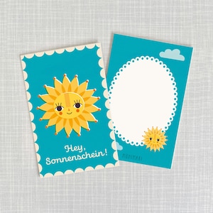 Minicard / Hey Sunshine / cartoncino spesso in pasta di legno