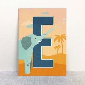 Postal E letras // papel reciclado