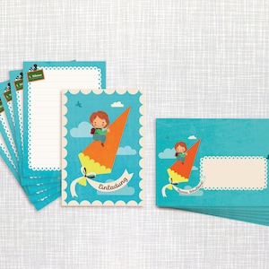 Invitations pour la scolarisation (6 cartes + 6 enveloppes)