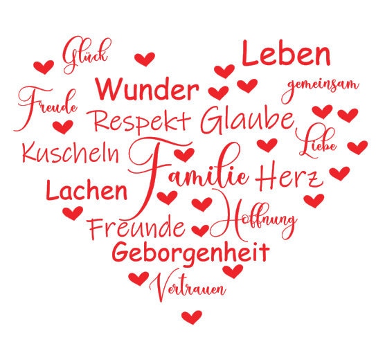 Plotterdatei Familie Herz SVG PDF Etsy