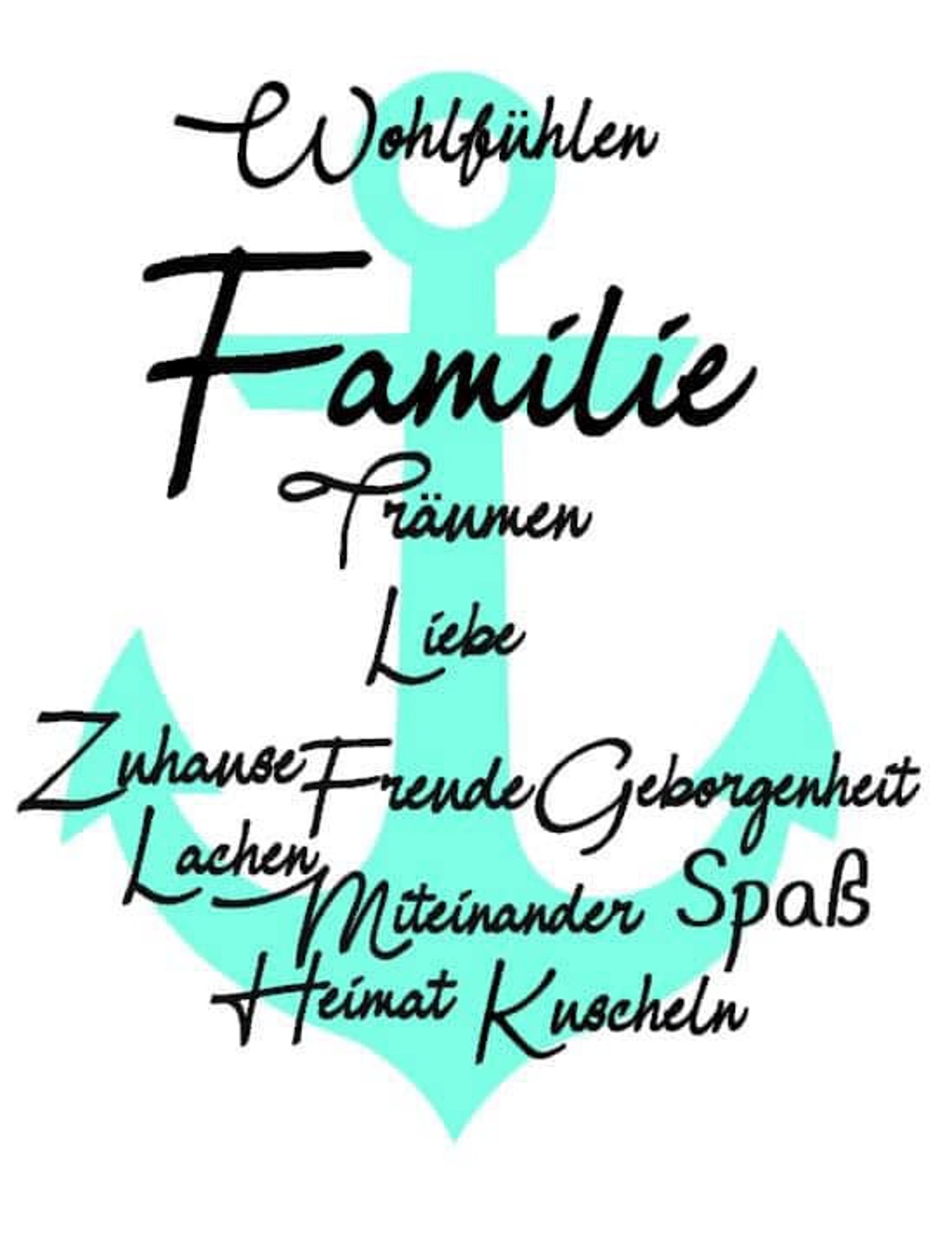 Plotterdatei Familie Anker SVG DXF Etsy Österreich