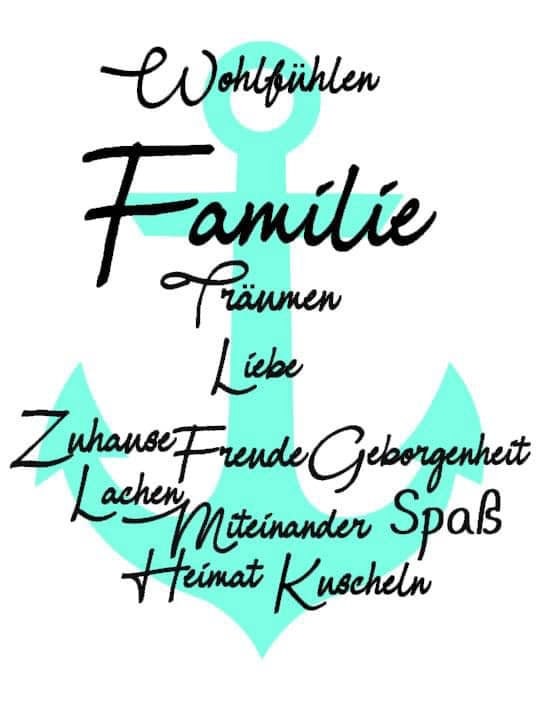 Plotterdatei Familie Anker SVG DXF Etsy