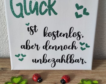 Plotterdatei "Glück ist kostenlos " SVG, PDF