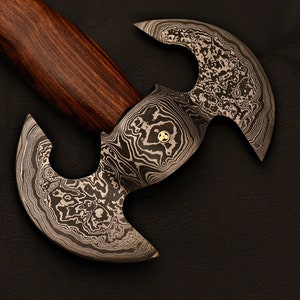 Warrior's Edge Damascus Steel Tomahawk Hatchet
