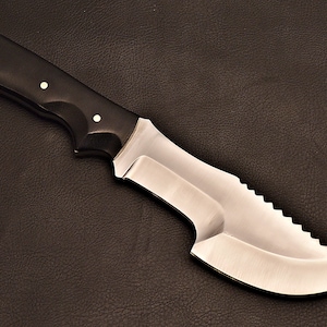 Handmade Tracker Knife 1095 Steel With Leather Sheath