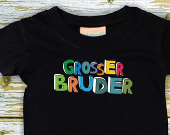 Baby/Kinder Shirt "Grosser Bruder" T-Shirt Bruder Schwester Geschwister Familie