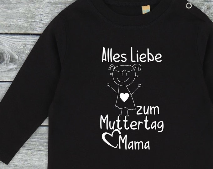 Long-sleeved baby/kids shirt "Happy Mother's Day Mom" Long T-Shirt Family Longsleeve