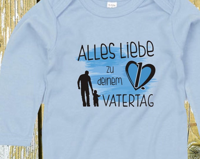 Long-sleeved body "All the best for your 1st Father's Day" baby body baby long-sleeved gift birth