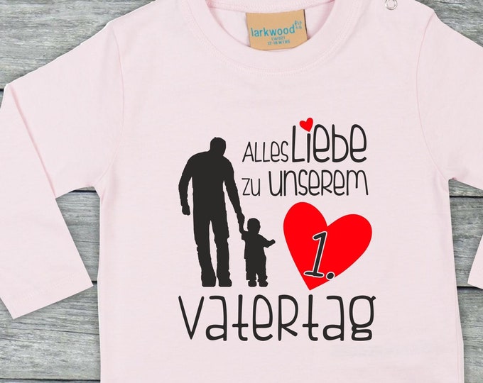 Long-sleeved baby/kids shirt "Happy Father's Day" long t-shirt family longsleeve