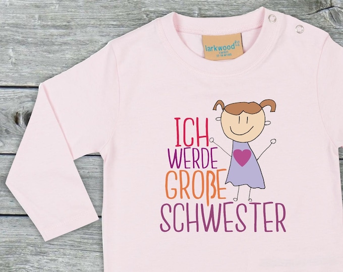 Long Sleeve Baby/Kids Shirt "I'm going to be Big Sister" Long T-Shirt Brother Sister Siblings Family Longsleeve