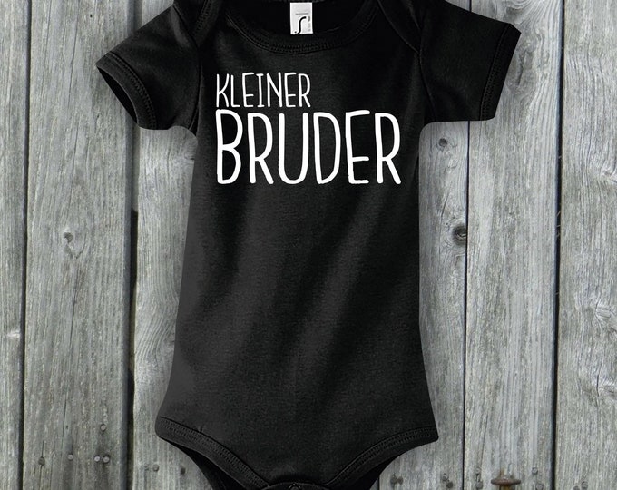 Baby Bodysuit "Little Brother" Romper BabyBody Sibling Brother Sister