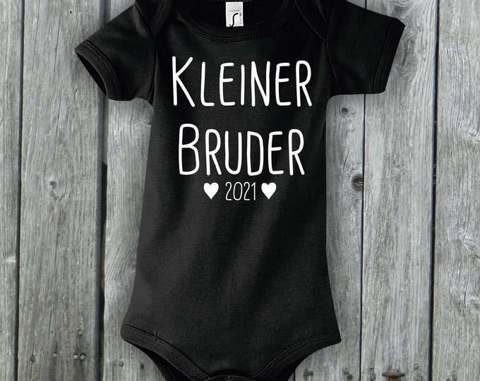 Baby Body "Little Brother Desired Year" Dream Year Birth Siblings Offspring Brother Sister Big Small Romper Babybody
