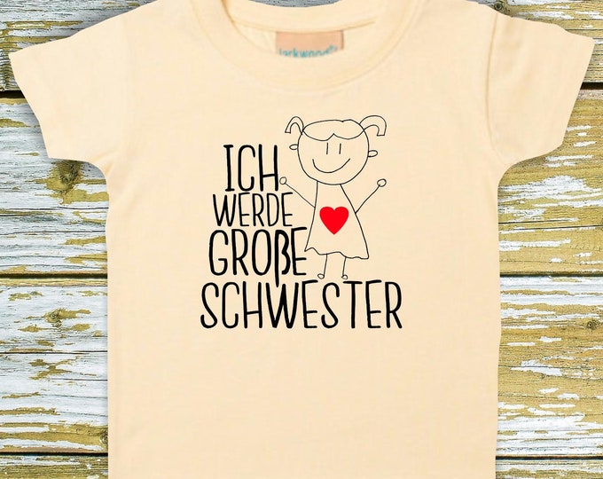 Baby/Kids Shirt "I'm going to be a big sister" T-Shirt Brother Sister Siblings Family