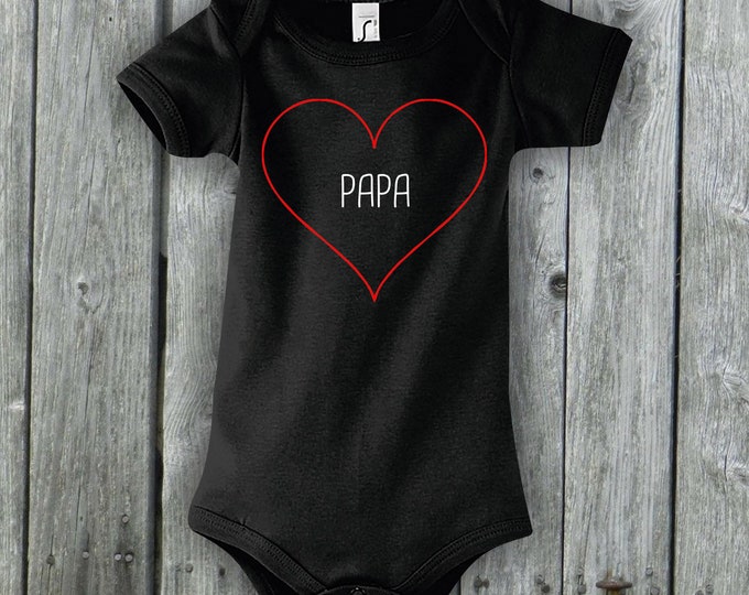 Baby Body Papa Heart I Love You Papa I love Papa Family Love Gift