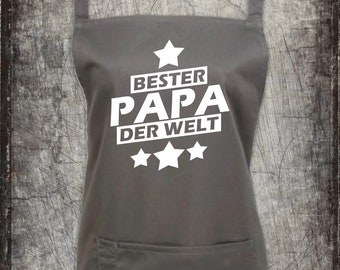 Kochschürze bester Papa der Welt Back Schürze Grillen Backen Kochen