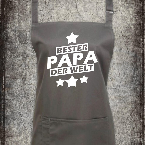 Kochschürze bester Papa der Welt Back Schürze Grillen Backen Kochen