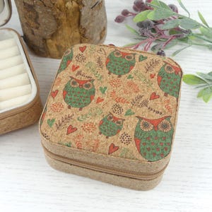 Schmuckkästchen Mädchen, Reise Schmuckschatulle, Kork, Schmuck Etui, vegan, Ostergeschenk Mädchen, Geschenkidee Tochter