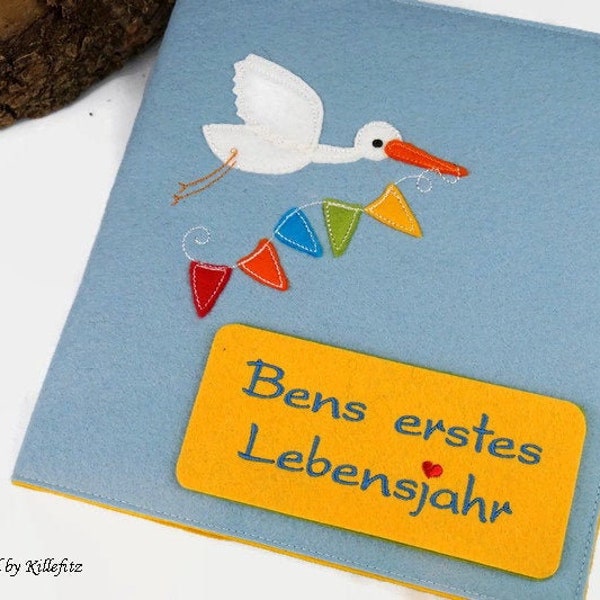 Babytagebuch, Babyalbum, Fotoalbum Baby, Baby Geschenk, Gastgeschenk Taufe, Geschenke zur Geburt