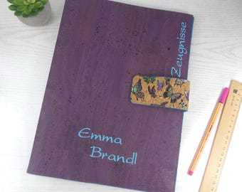 Certificate folder, document folder A4, school enrollment girl, certificate folder personalized, gifts for school enrollment, back to school girl