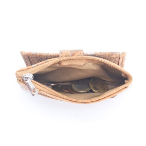 Portemonnaie Damen klein Geldbörse aus Kork/Korkleder vegan Bild 5